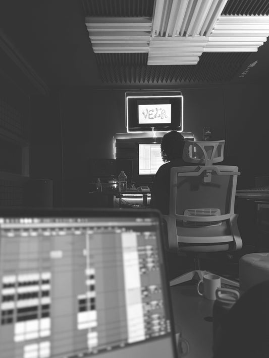 In the studio recording the new album of Mous Bahri